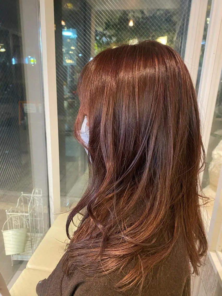 セミロング アッシュ ショートカット 💙hiyoriのヘアスタイル