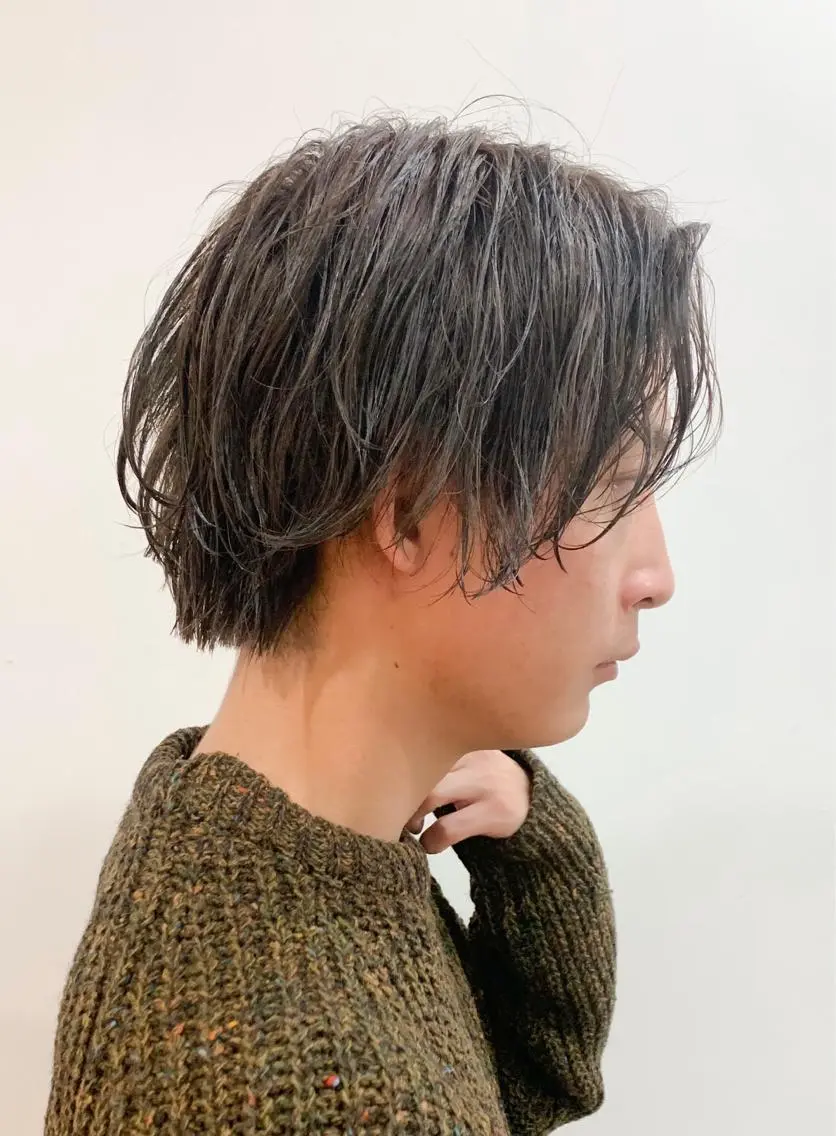ショート カラー パーマ ヘアアレンジ メンズ メンズスタイル ly本厚木のヘアスタイル