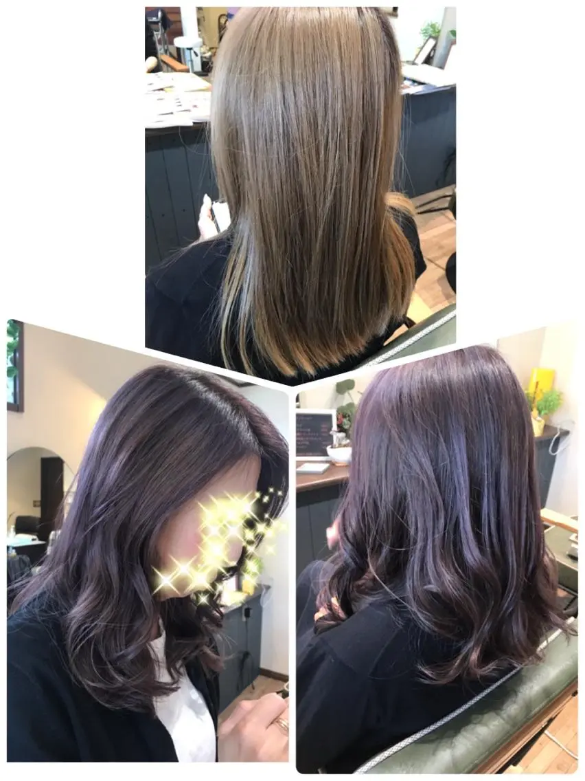 セミロング カラー Ray hair 春日部のヘアスタイル