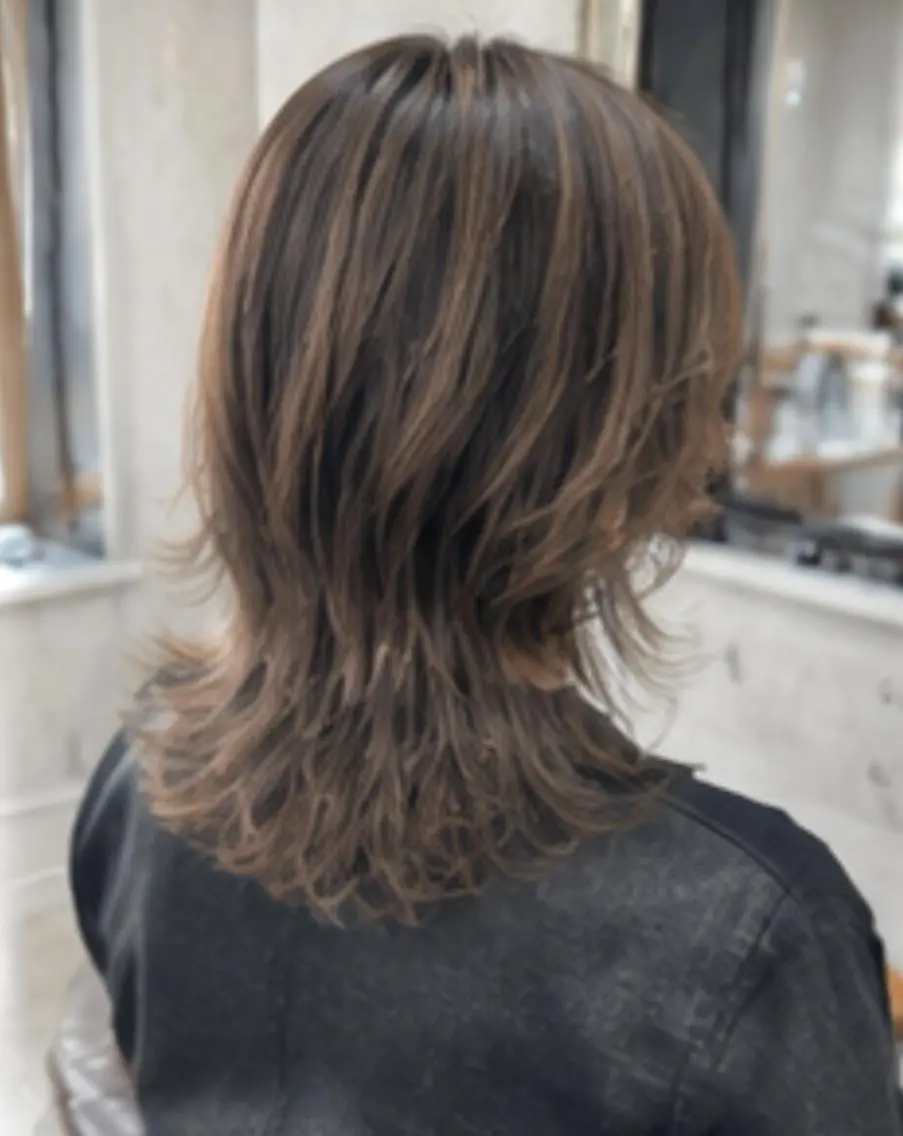 セミロング No Cut Lienのヘアスタイル