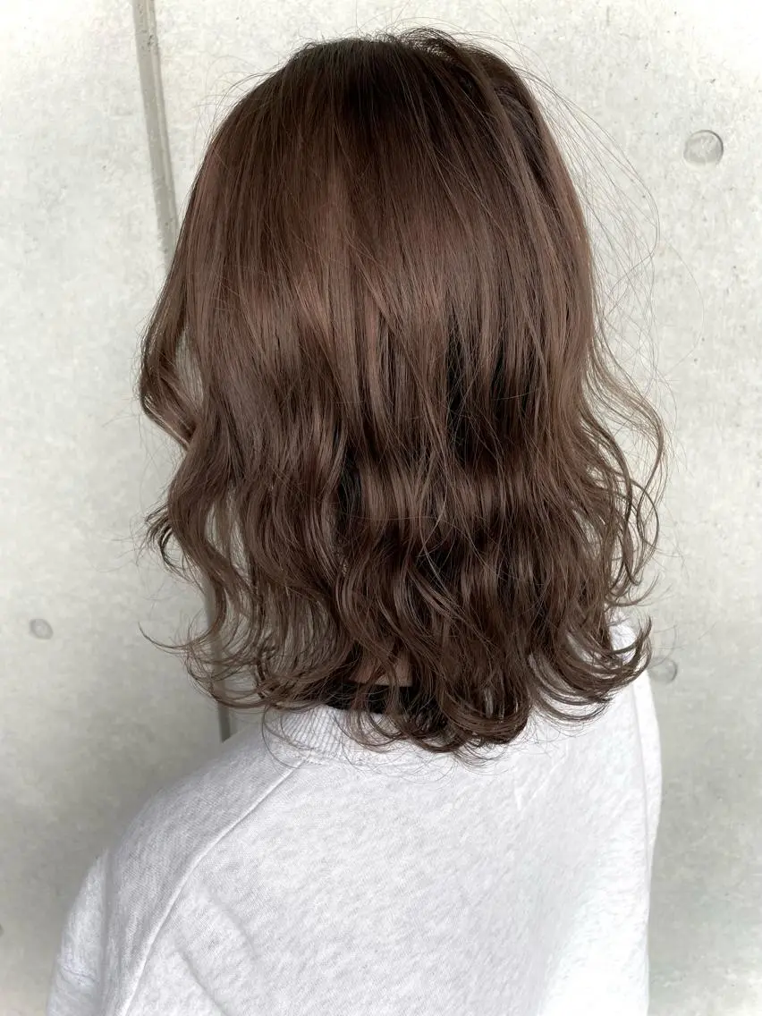 ミディアム カラー ブリーチ ブラウンカラー 透明感カラー ココアブラウン カット ヘアカラー トリートメント studio the soel /TAKAのヘアスタイル
