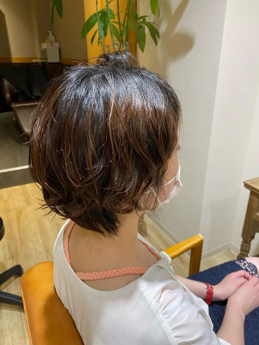 ショート パーマ ショートヘア 田中 美沙希のヘアスタイル