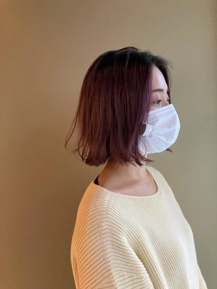 ミディアム カラー ヘアカラー トリートメント カリスマ フォのヘアスタイル