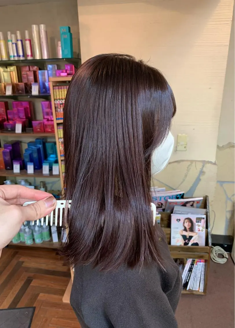 ミディアム カラー ベージュカラー ラベンダーカラー ラベンダーベージュ 矢野 晃平のヘアスタイル
