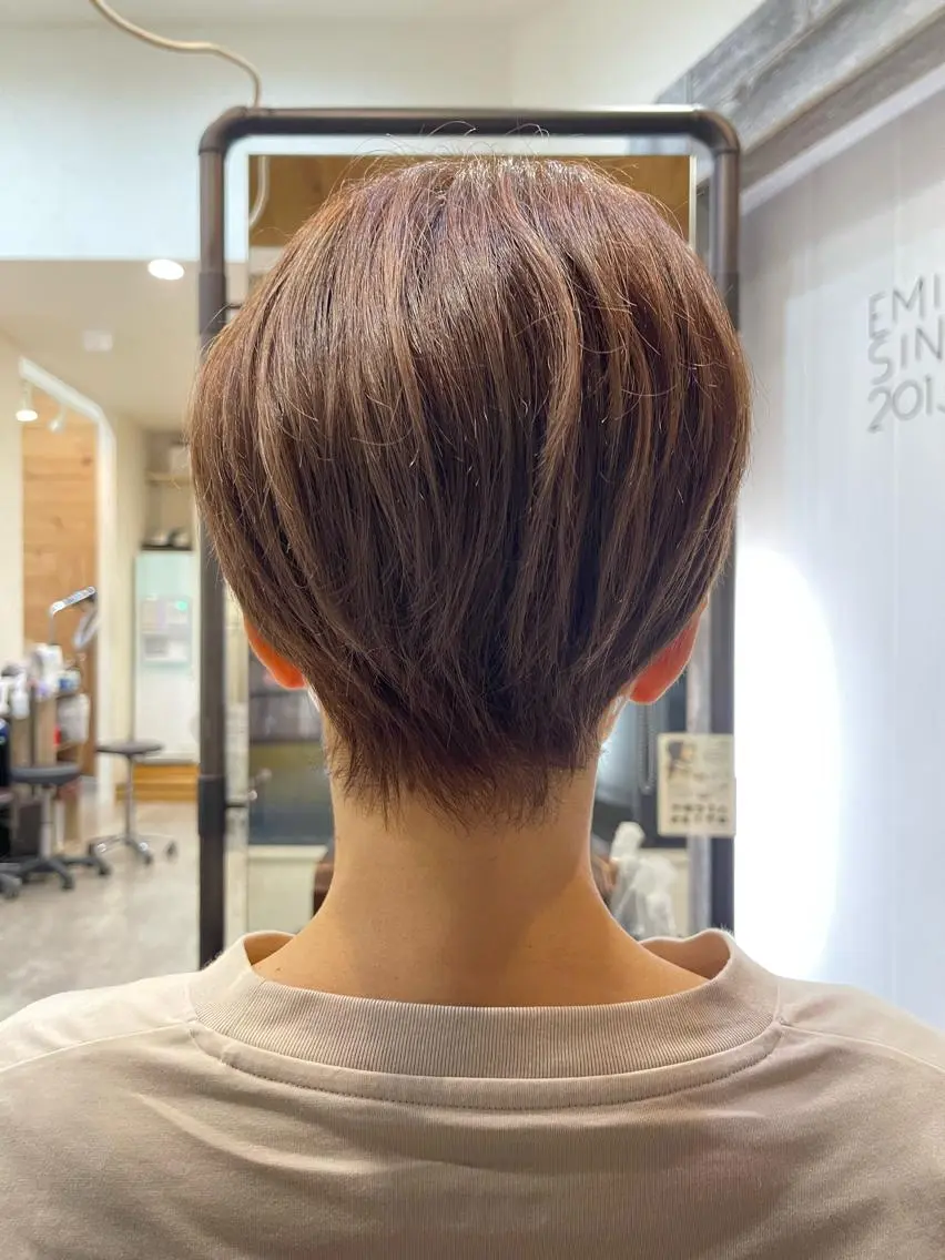 ショート くせ毛カット終着点 カワサキトオル溝の口のヘアスタイル