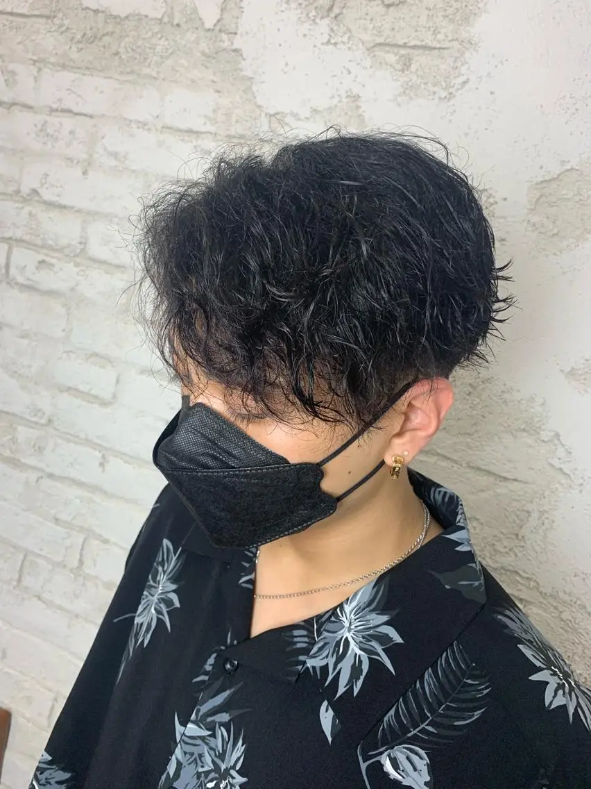 パーマ メンズ カット パーマ トリートメント 🔥ダブルカラー特化 🔥相原彰太のヘアスタイル