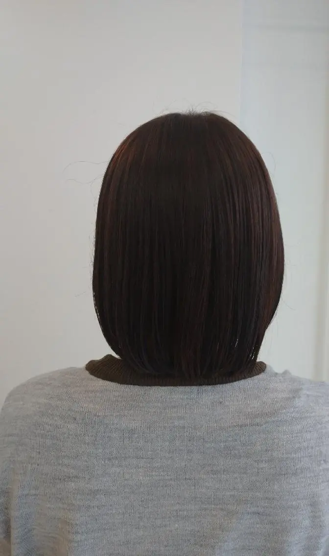 ミディアム カラー カット ヘアカラー トリートメント 猪野 さやかのヘアスタイル