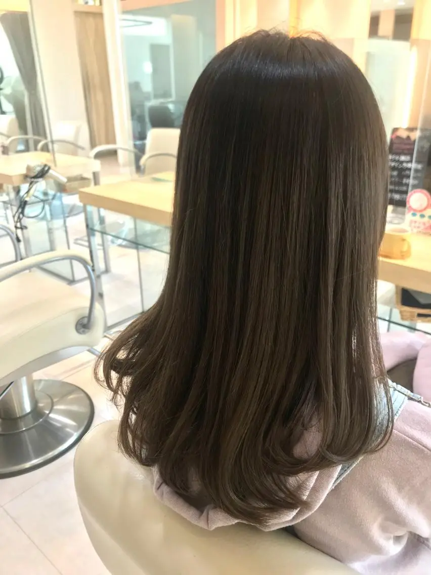 ミディアム カラー ハイライトカラー ハイライト 後藤 瑞季のヘアスタイル