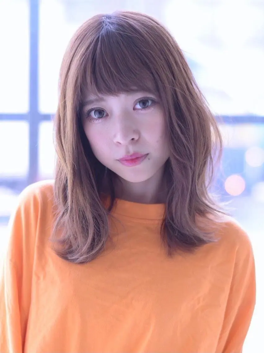 セミロング カラー パーマ ヘアアレンジ カット ヘアカラー トリートメント 【公式】amble luxe池袋東口🩷のヘアスタイル
