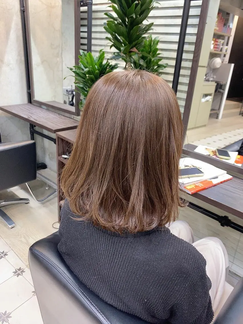 ショート カラー ベージュカラー ショートヘア 韓国ヘア☁️ mitsukiのヘアスタイル