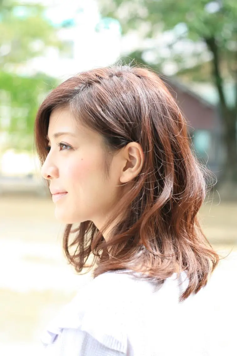 カット ヘアカラー トリートメント 西新美容室 ナチュラルオーブンのヘアスタイル