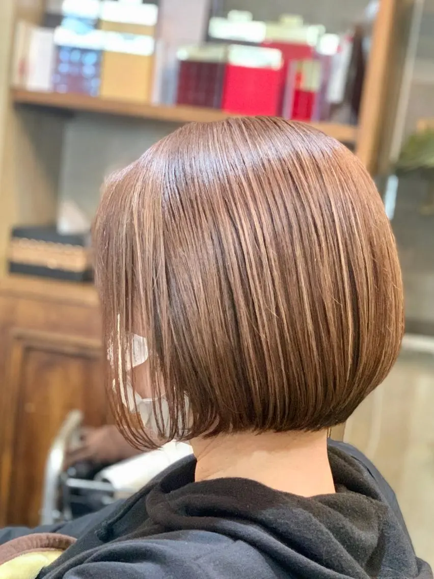 ショート カラー ボブ カット トリートメント クバガワ シュンのヘアスタイル