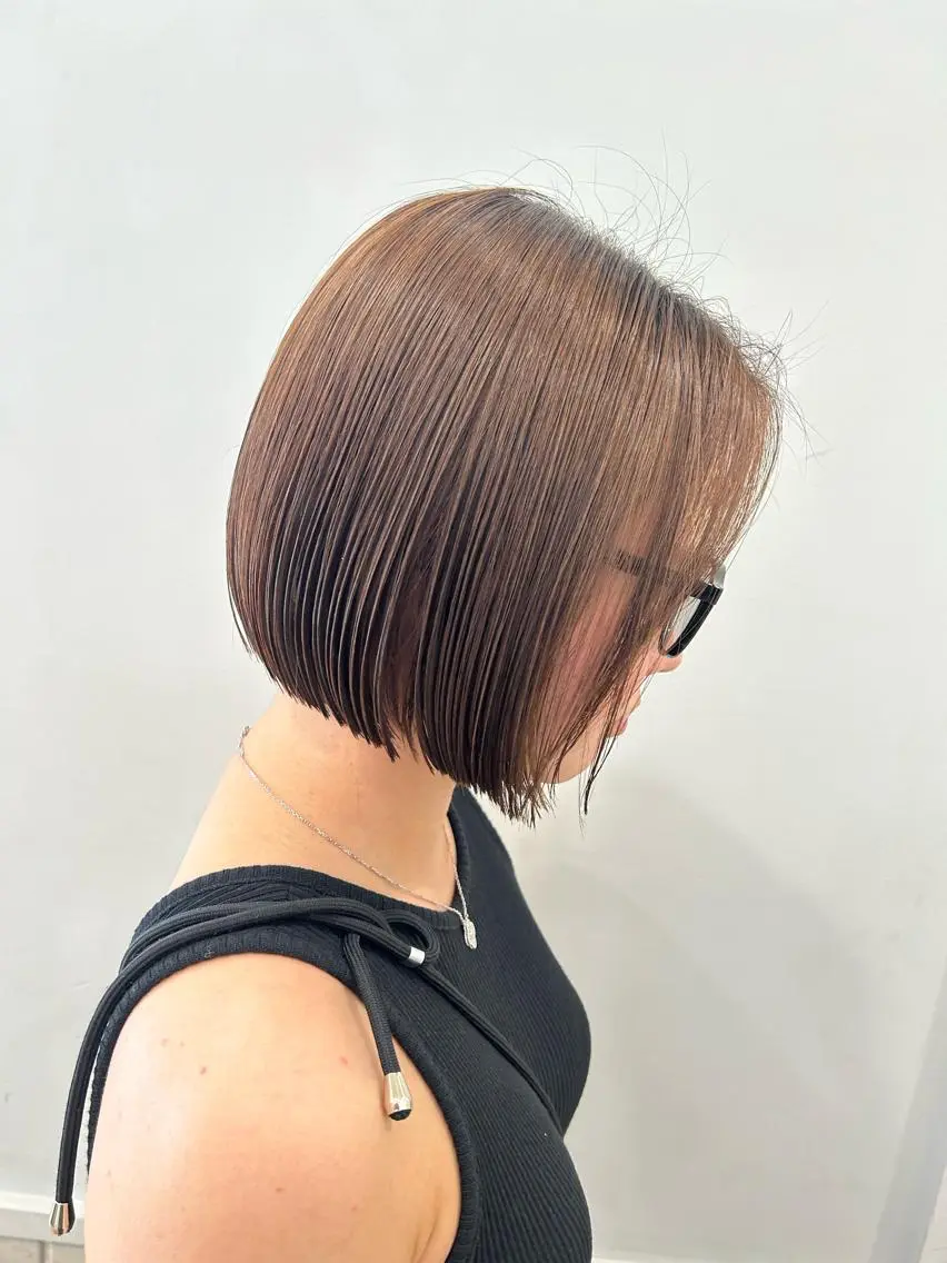 ショート カット トリートメント ぱつっとボブ/ 小野あかねのヘアスタイル