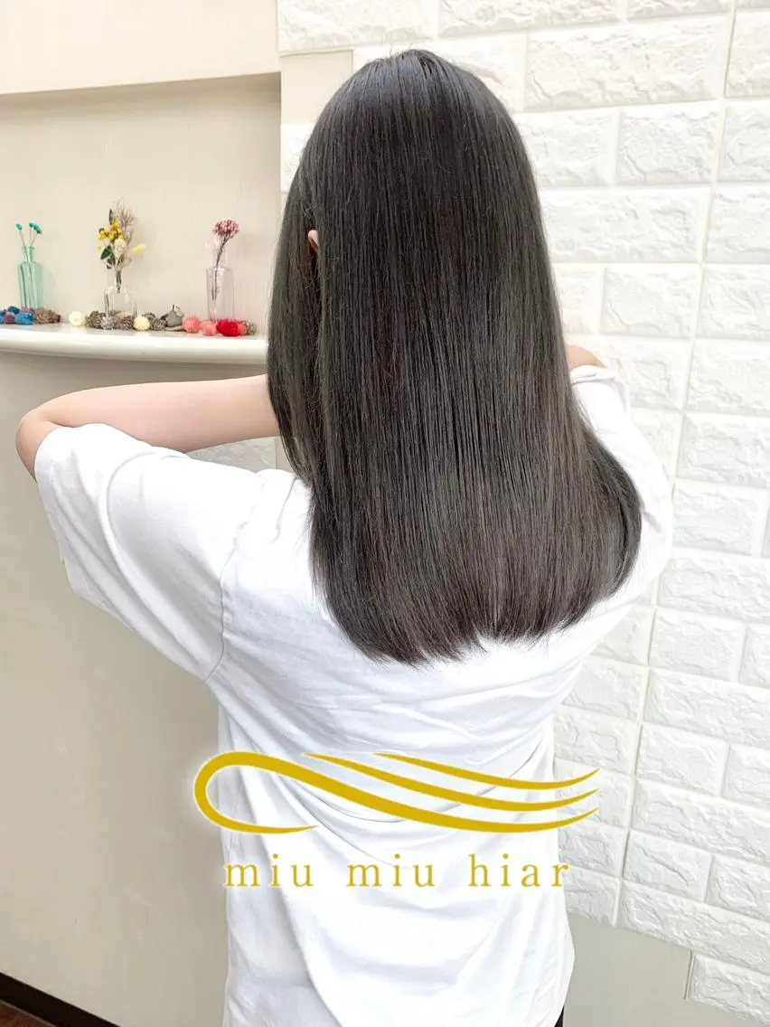 セミロング カラー ヘアカラー トリートメント 🌈miu miu hair✂️💕のヘアスタイル