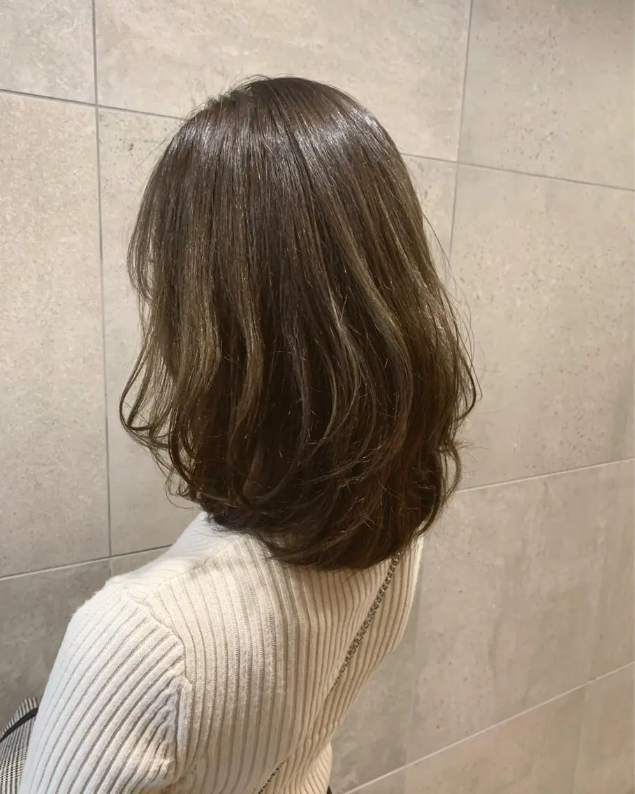 ミディアム ボブレイヤー ボブ レイヤーカット 増田 晃士のヘアスタイル