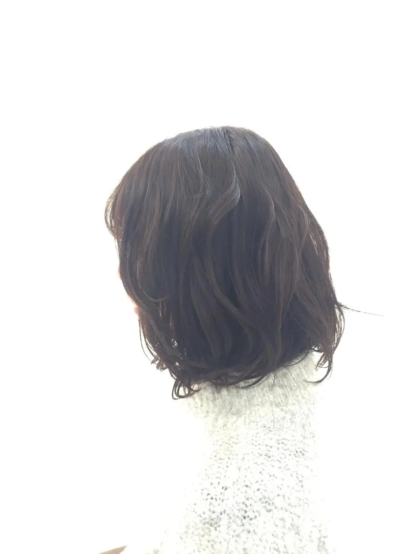 ミディアム カラー パーマスタジオ グレイス はやとのヘアスタイル