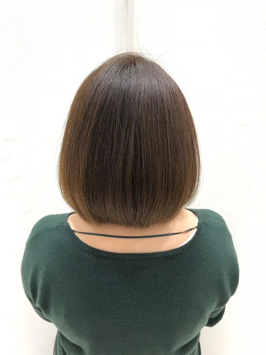 ショート カラー グレージュ ミント ショート/白髪ぼかし 君和田若菜のヘアスタイル
