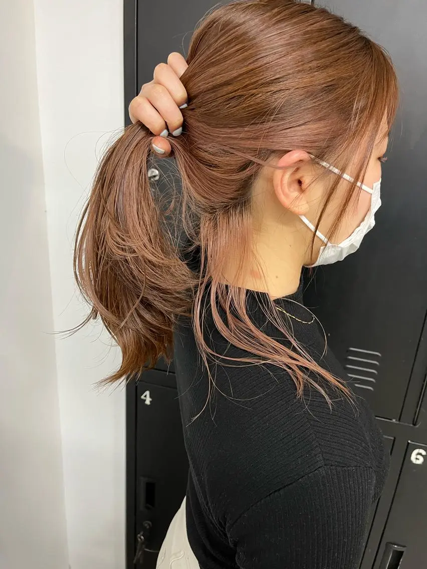 セミロング 中村 靖彬のヘアスタイル