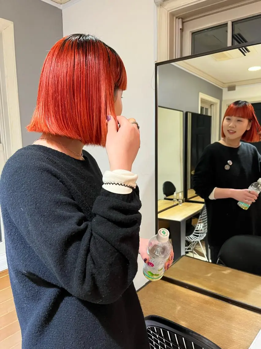 ミディアム カラー eri kinjoのヘアスタイル