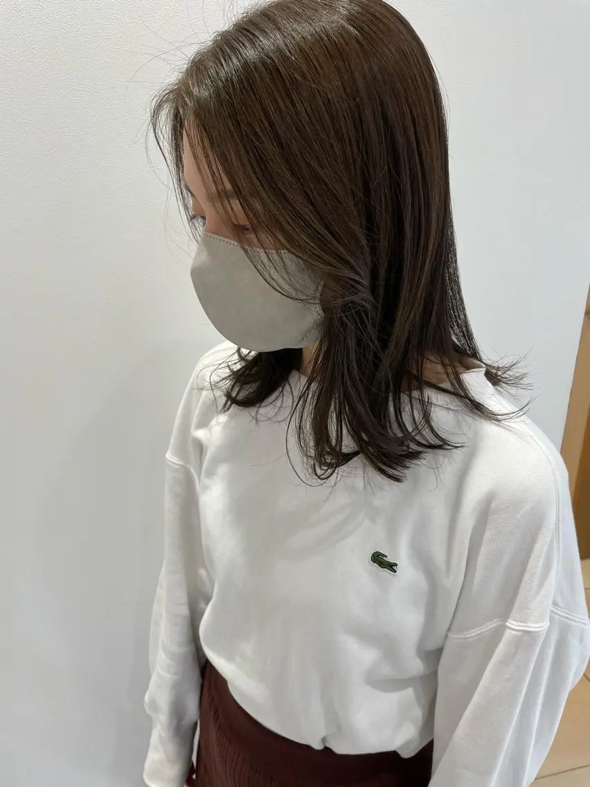 ミディアム カット ヘアカラー トリートメント 🪴酒井 可南子🪴のヘアスタイル