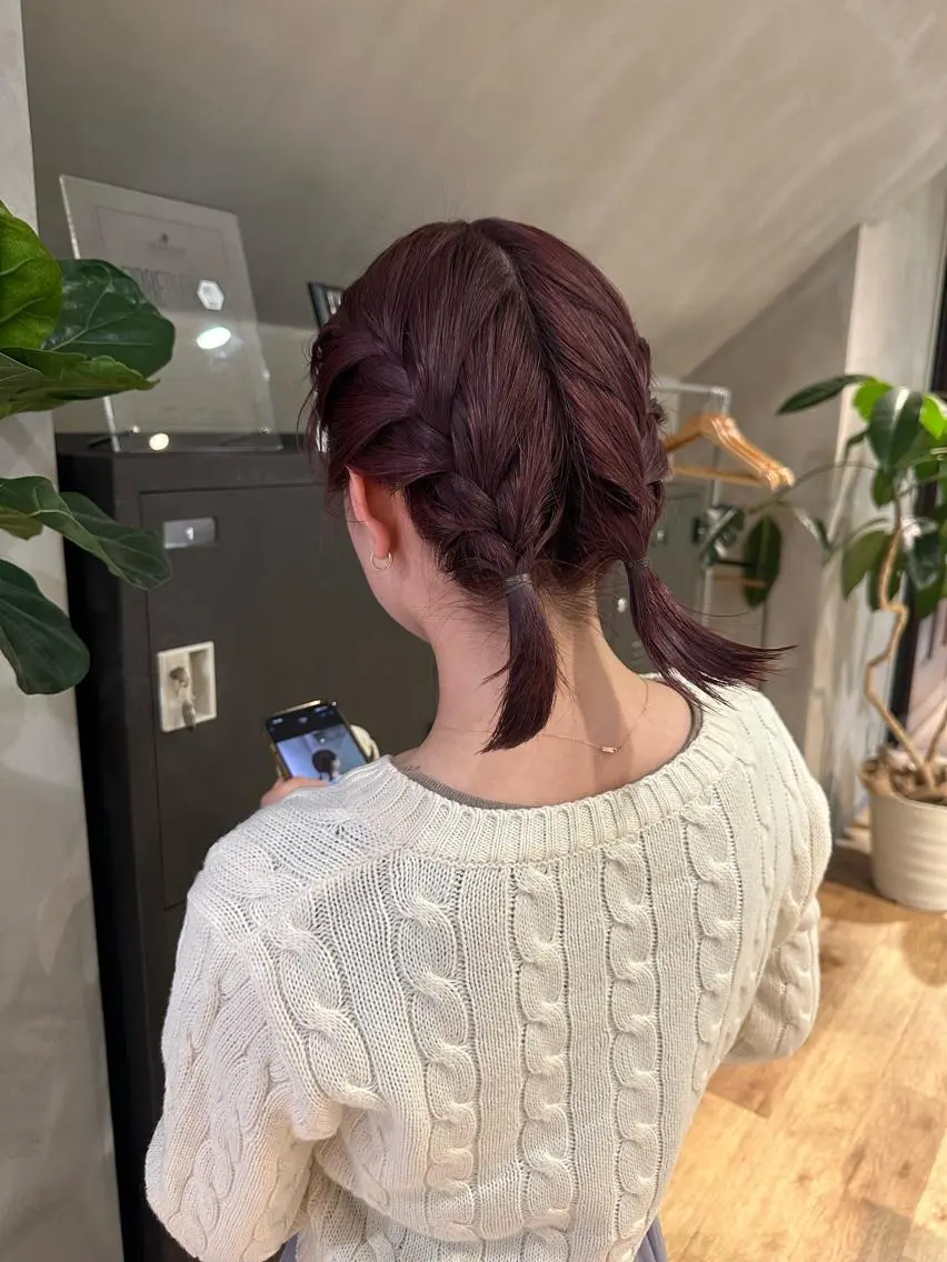 ミディアム カラー Nikiita リコのヘアスタイル