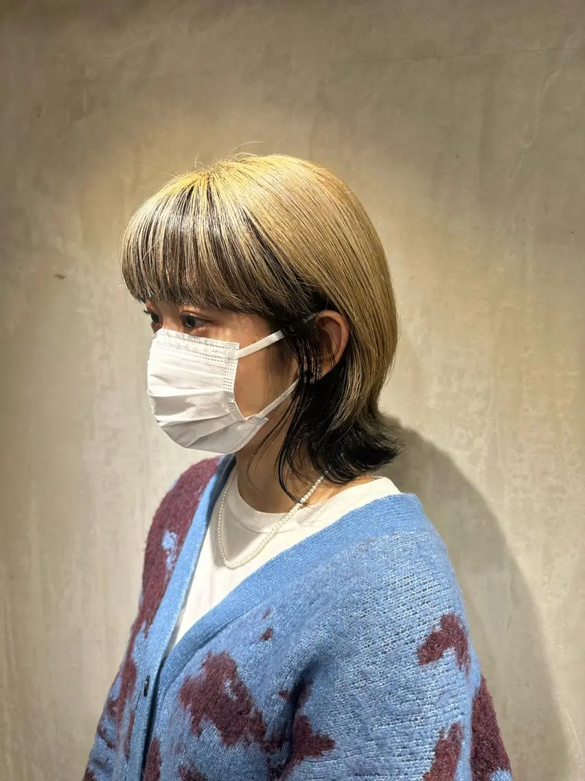 ショート カット ヘアカラー トリートメント 【デザインカラー】 【ボブ】登戸澤田淳平のヘアスタイル