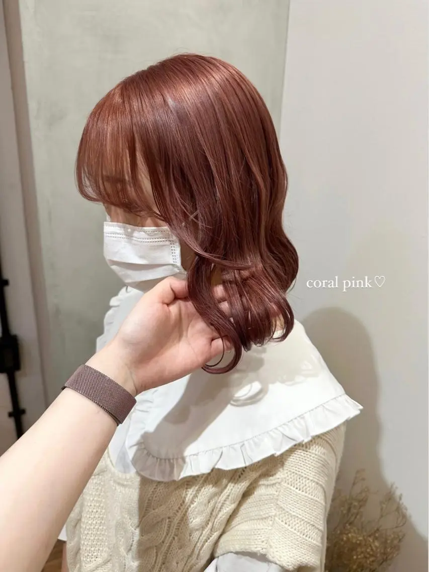 セミロング カラー パーマ ヘアアレンジ キッズ ネイル マツエク・マツパ アイブロウ ヘアカラー トリートメント Himawari♡ 柔らかいカラーのヘアスタイル