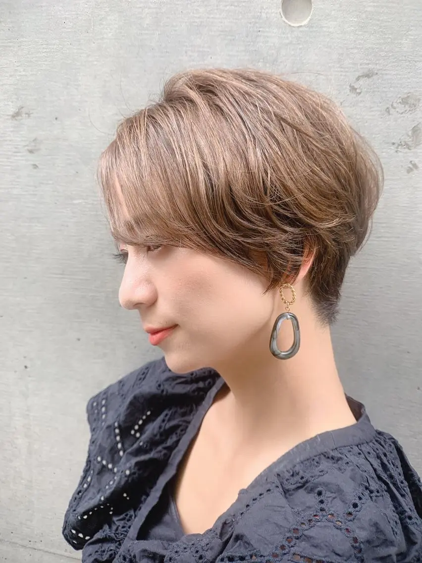 ショート レイヤー/縮毛矯正 髪質改善/e_kiのヘアスタイル