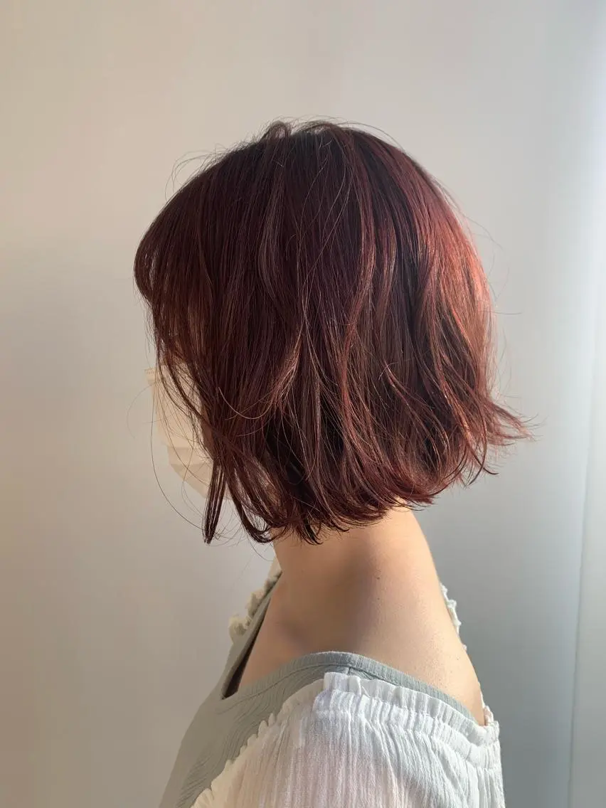 ショート カラー パーマ ヘアアレンジ 加藤 綾華のヘアスタイル