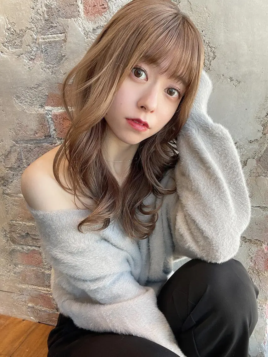 セミロング カット トリートメント モテ髪🤍こなれヘア 藤山裕大のヘアスタイル