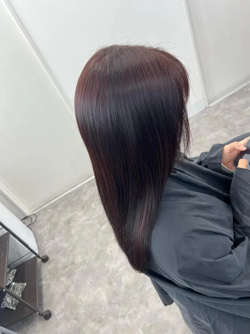 セミロング ピンクブラウン C'LD Hair トモヤのヘアスタイル