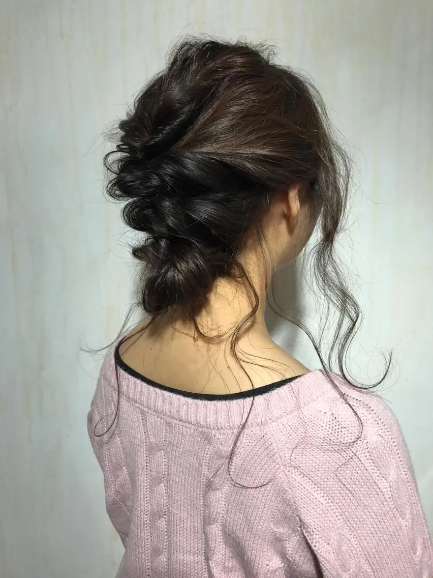 セミロング ボブ♡柔らかいカラー 實松栞理のヘアスタイル