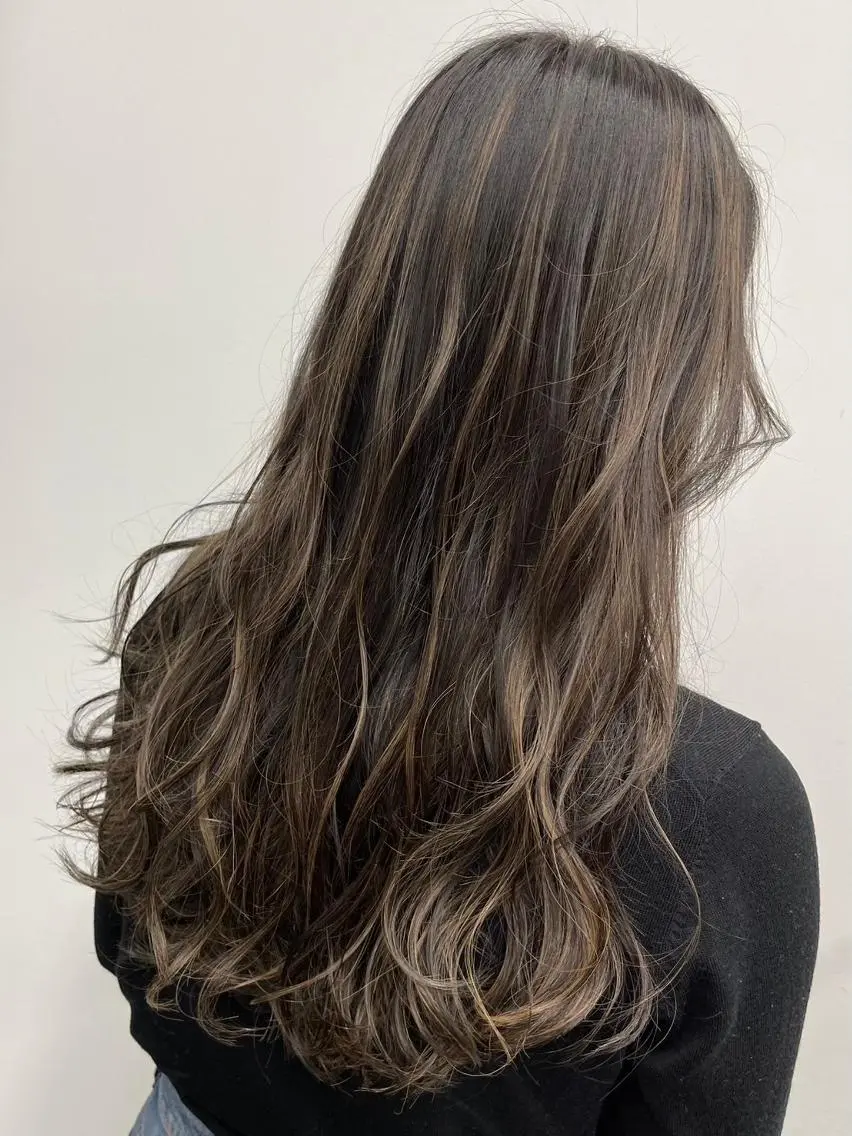 ロング カット ヘアカラー トリートメント 【公式】amble luxe 中野のヘアスタイル