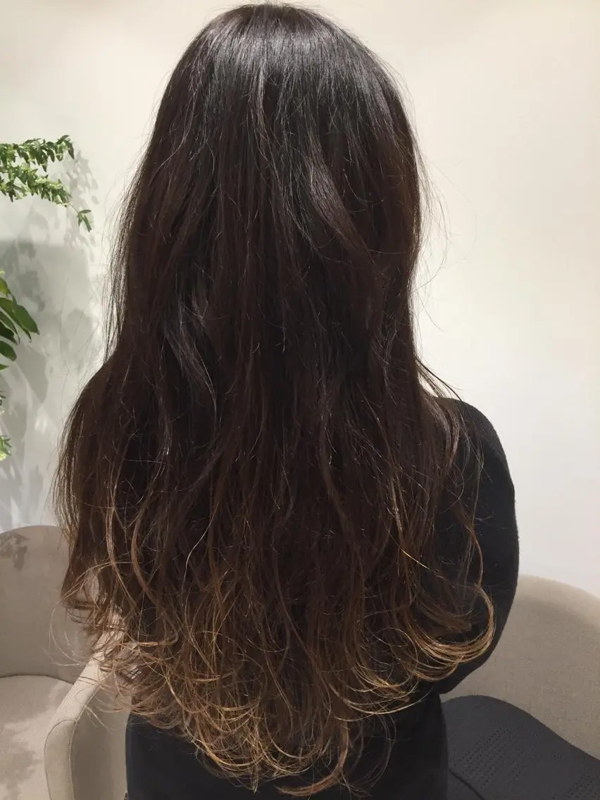 ロング カラー ヘアアレンジ グラデーションカラー メンズパーマ特化/ メッシュ/薫/店長のヘアスタイル