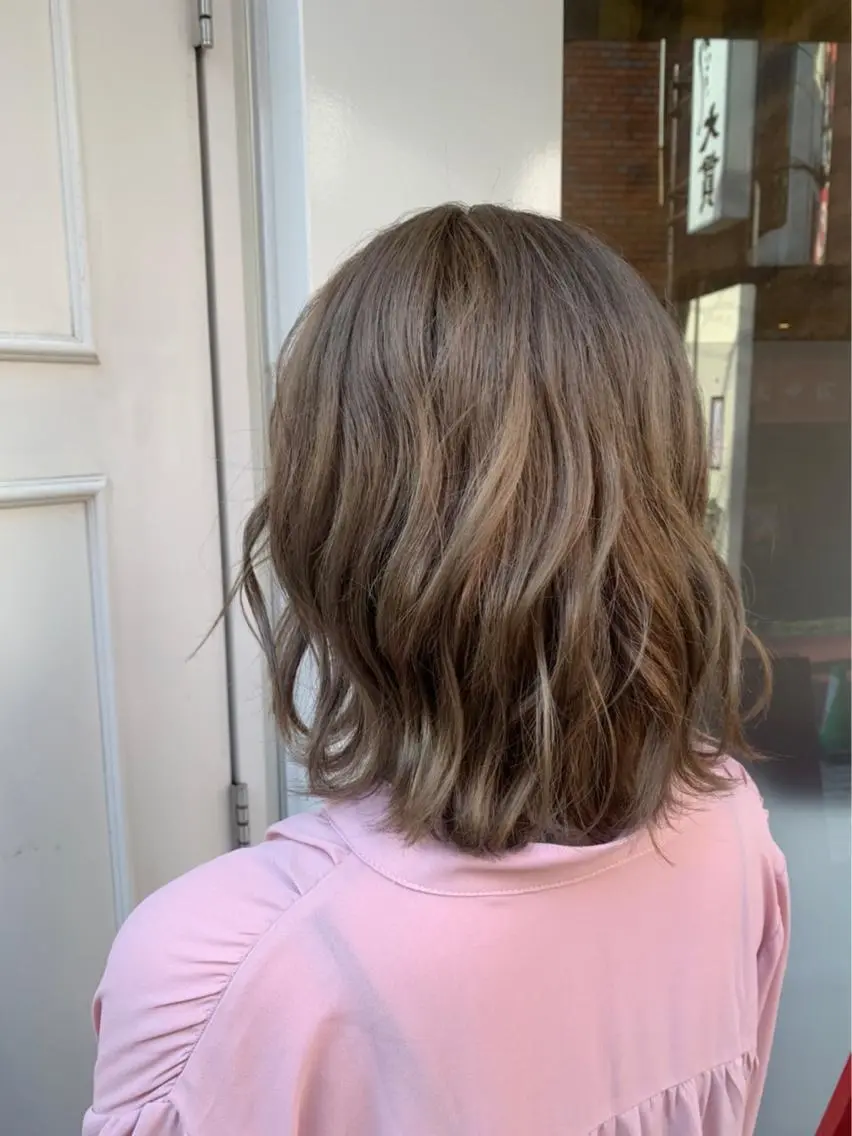 ミディアム カラー ベージュカラー 🫟Blanco🫟 Color&Careのヘアスタイル