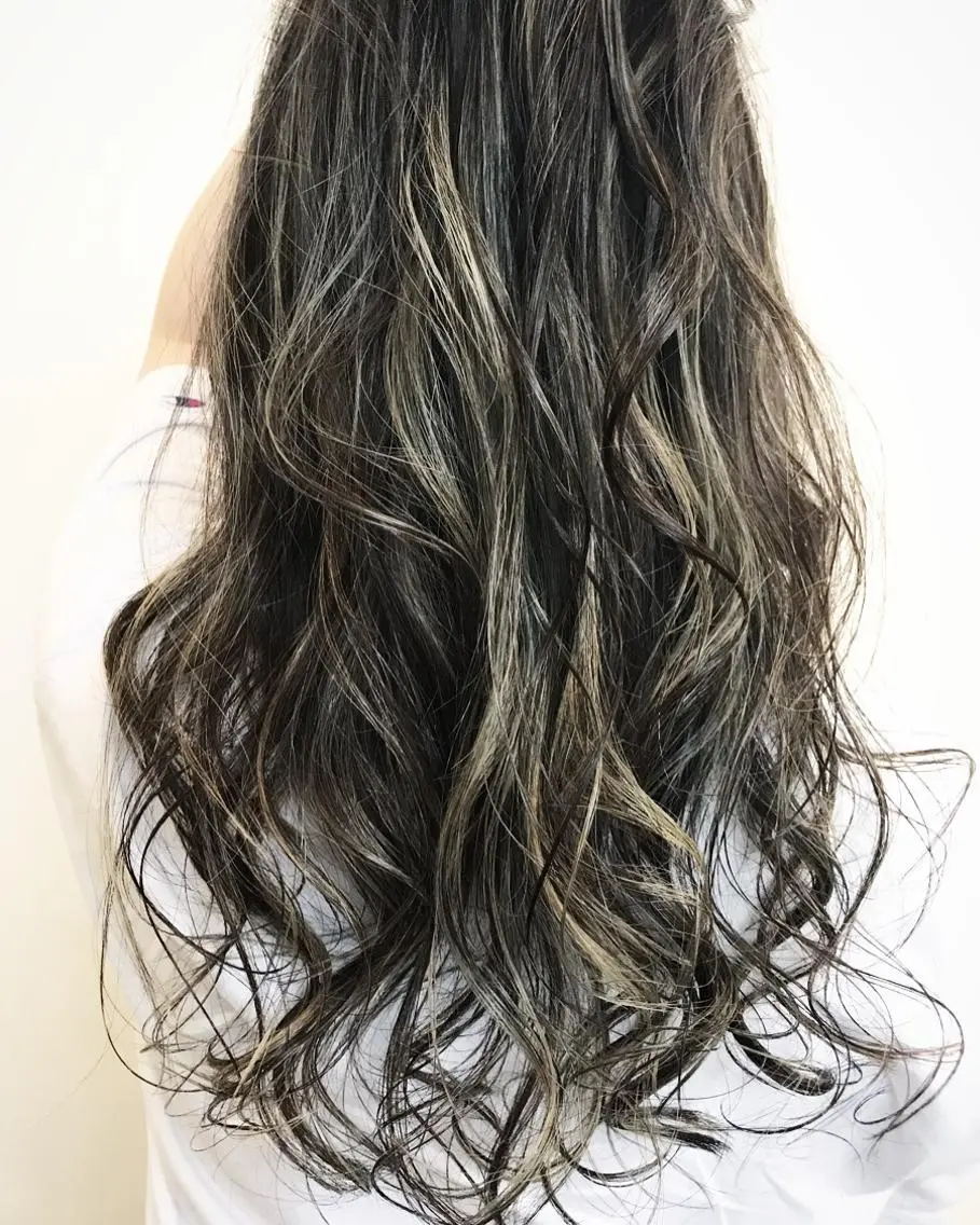 セミロング カラー 髪質改善サロン ARCHE野瀬冬馬のヘアスタイル