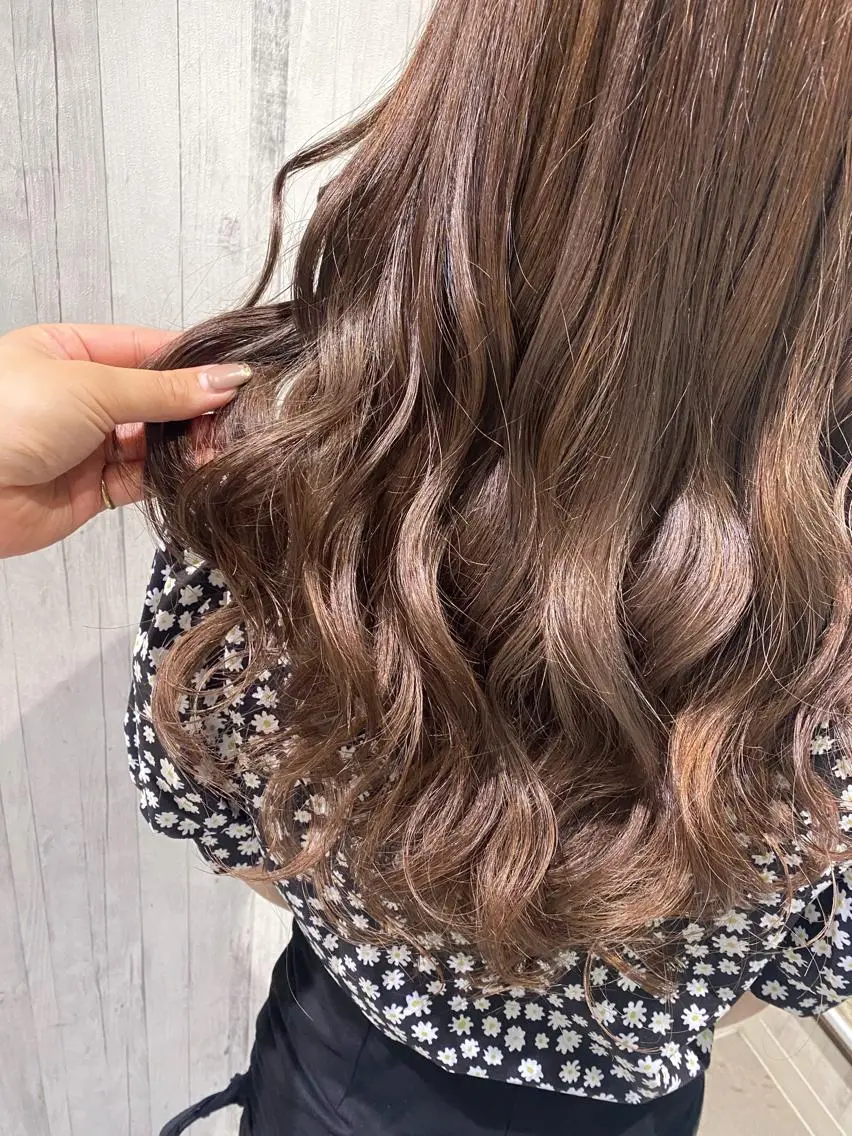 セミロング カラー ヘアアレンジ ベージュカラー 髪質改善 トリートメント ヘアカラー トリートメント 新宿color🐝 AYAKA🌈💖のヘアスタイル