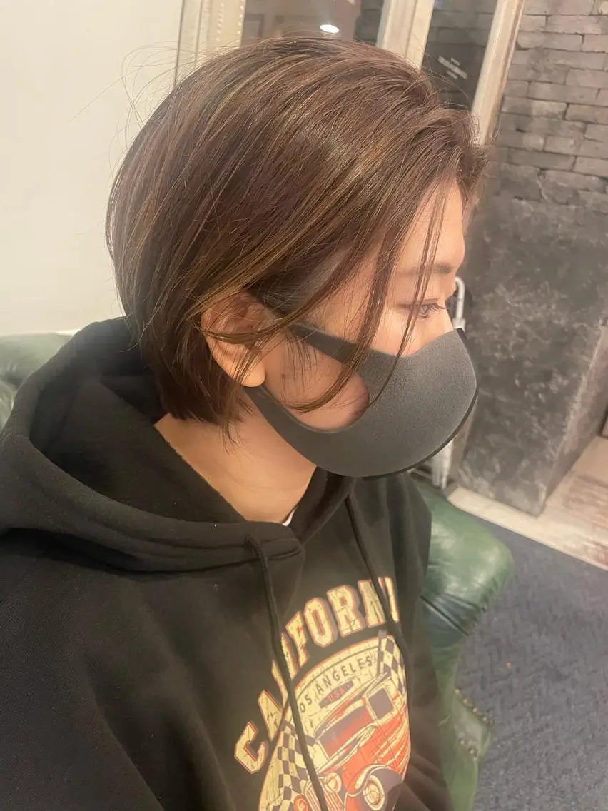 ショート ショートヘア 山岸 朱里のヘアスタイル