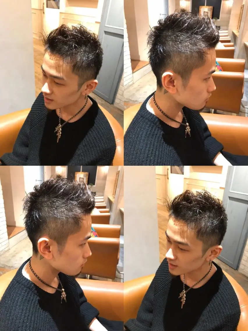 ショート カラー パーマ ヘアアレンジ メンズ 🔥メンズパーマ 特化 渡辺一翔のヘアスタイル