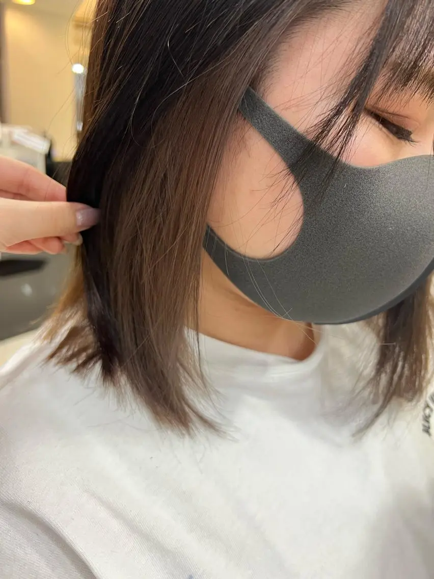 ミディアム カラー エクステ＆艶カラー 🎀YURINA🎀のヘアスタイル