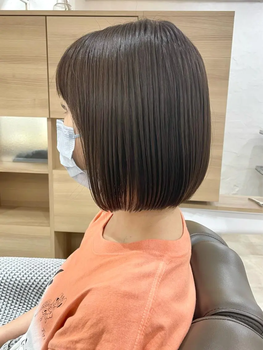 ショート カラー 髪質改善 縮毛矯正/ レイヤー/銀座/本木のヘアスタイル