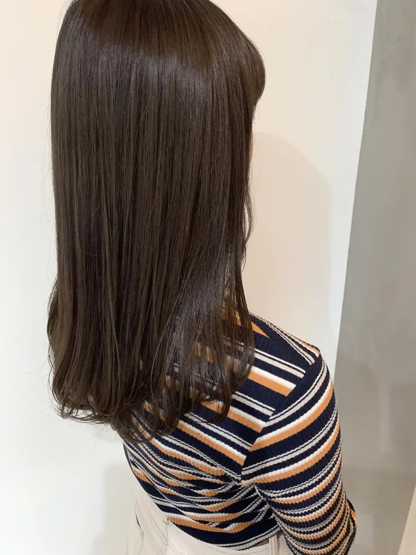 セミロング セミロングパーマ アッシュ ボブ エクステ 外国人風カラー カット ヘアカラー 夜23時まで予約🉑 reverieあきらのヘアスタイル