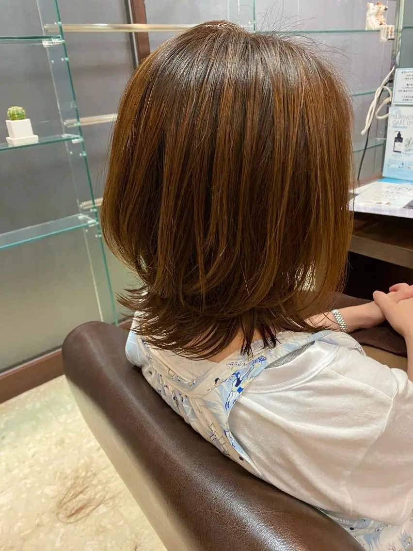 ミディアム ウルフカット ブランシェ小幡駅前店 森樹のヘアスタイル