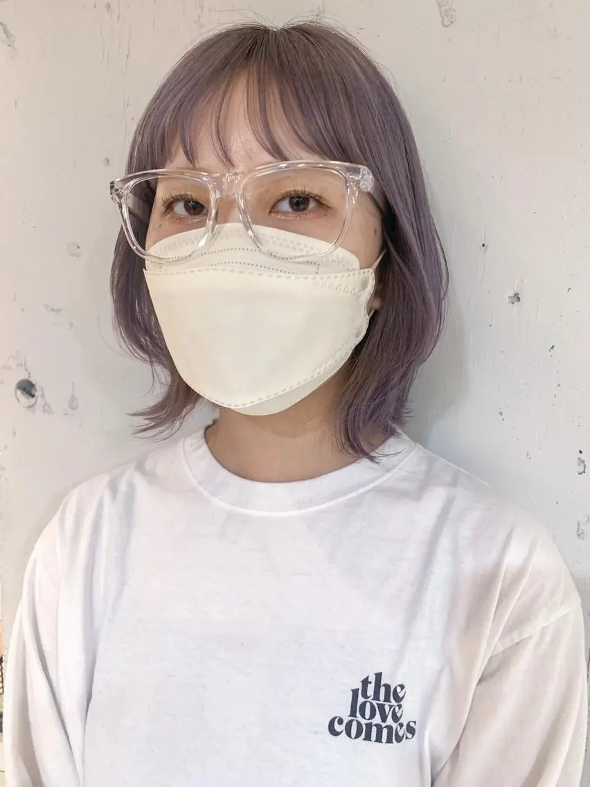 ショート カラー ヘアアレンジ ヘアカラー トリートメント yuka .のヘアスタイル