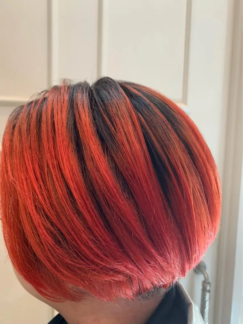 ショート カラー レッドカラー 🫟Blanco🫟 Color&Careのヘアスタイル