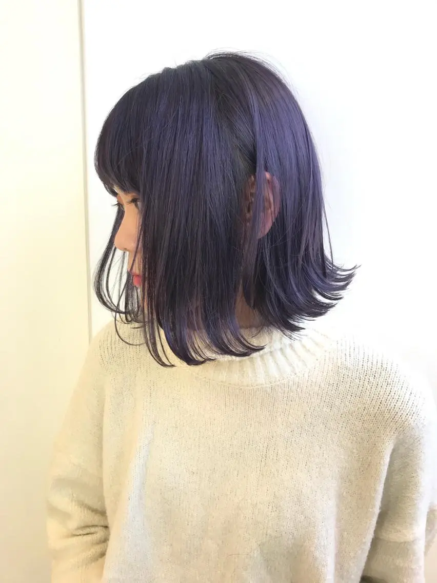 ミディアム カラー ブリーチ ケアブリーチ ラベンダーカラー カット ヘアカラー トリートメント インナーエクステ渋谷 🦋KAJIのヘアスタイル