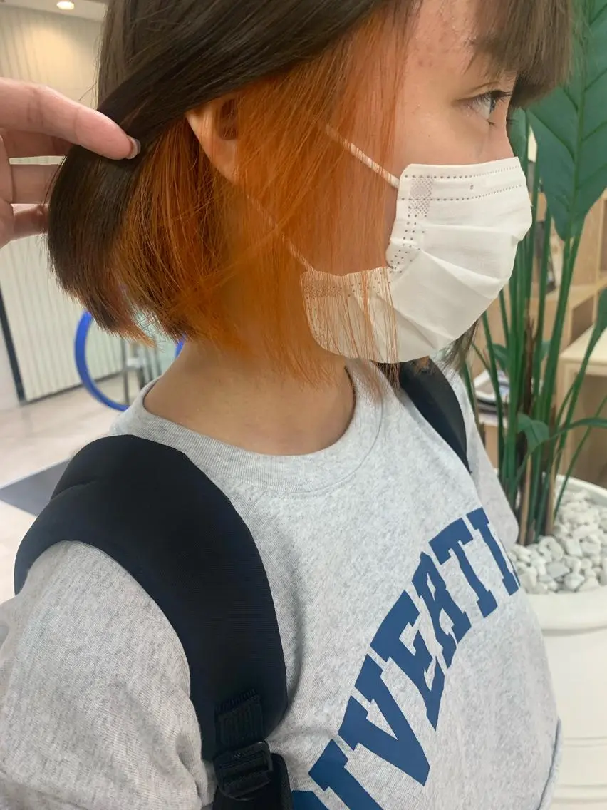 ショート カラー ヘアカラー トリートメント 暖色専門美容師🎀 お客様満足度◎のヘアスタイル