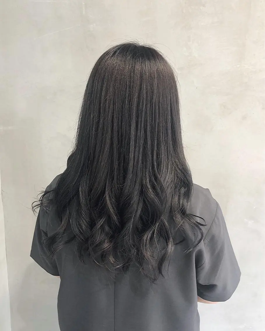 セミロング カラー ヘアアレンジ ヘアカラー トリートメント ヘアセット TOKI /透明感/原宿のヘアスタイル