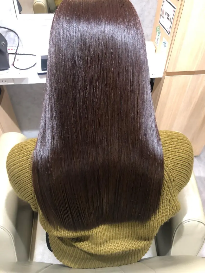 ロング ヘアカラー 縮毛矯正 トリートメント 【髪質改善特化･ 福田航洋】のヘアスタイル
