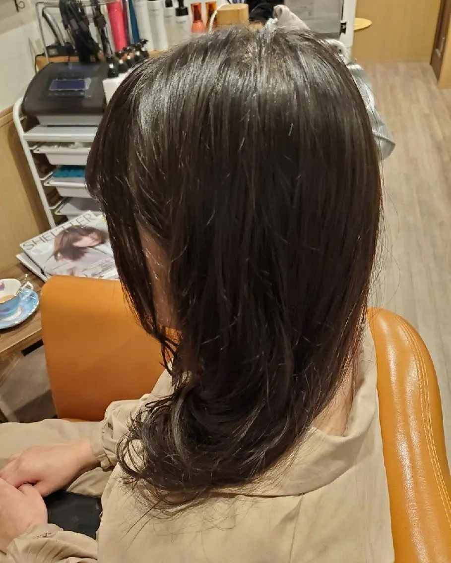 ロング カラー アディクシーカラー 外国人風カラー トリートメント カット ヘアカラー トリートメント spa hair ark 富井直美のヘアスタイル